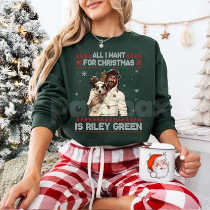 Retro Christmas Wish Sweatshirt | Vintage Holiday Sweater | All I Want For Christmas Crewneck