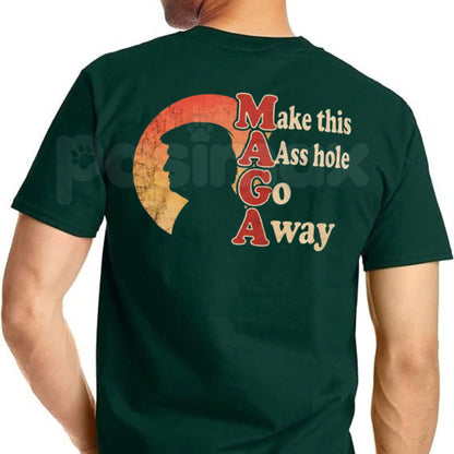 Funny Anti MAGA T-Shirt – Retro Vintage Political Satire Graphic Tee