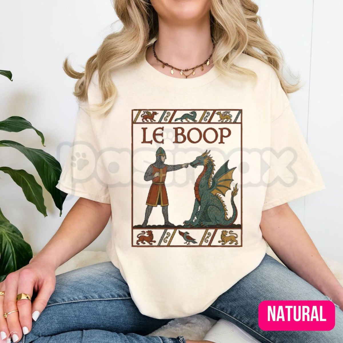 Le Boop T-Shirt – Funny Medieval Dragon Knight Fantasy Humor Graphic Tee