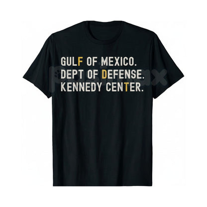 Gulf of Mexico Dept of Defense T-Shirt - Kennedy Center Graphic Tee, Esoteric Government Agency Apparel, Niche Military Theory Streetwear Shirt