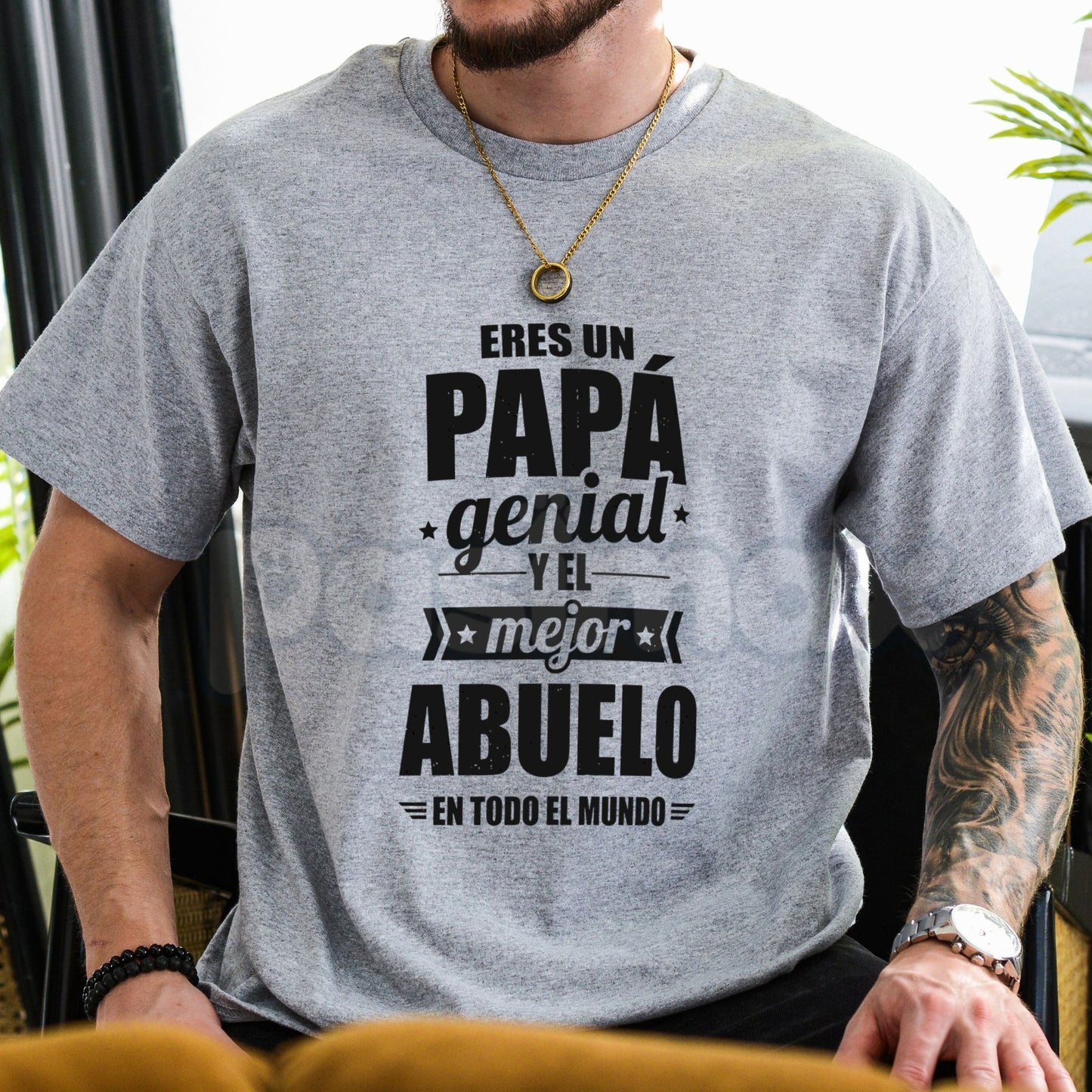 "Eres Un Papá Genial" T-Shirt – Spanish Father & Grandpa Heritage Graphic Tee