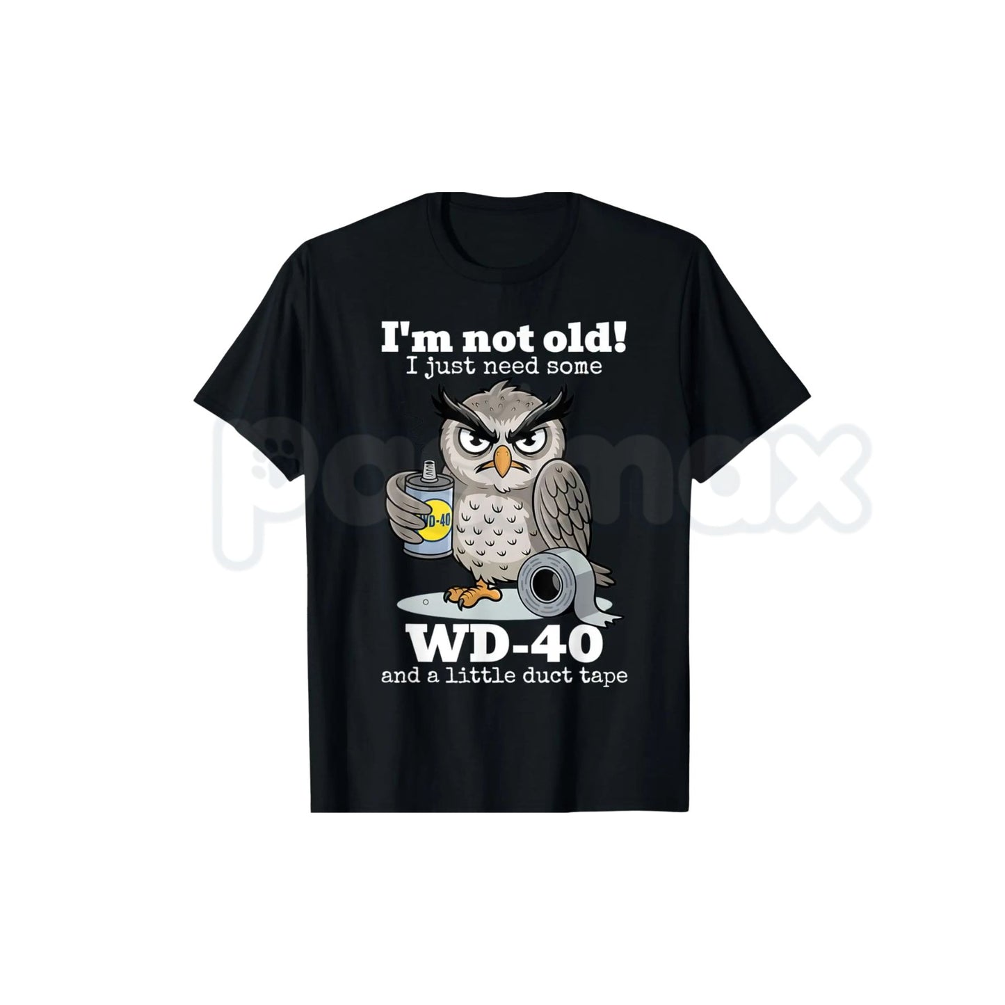 "I'm Not Old I Just Need Some Owl" T-Shirt – Funny Sarcastic Animal Tee, Premium 100% Cotton Wise Bird Top, Soft Lived-In Heavyweight Punny Humor Shirt, Made in USA