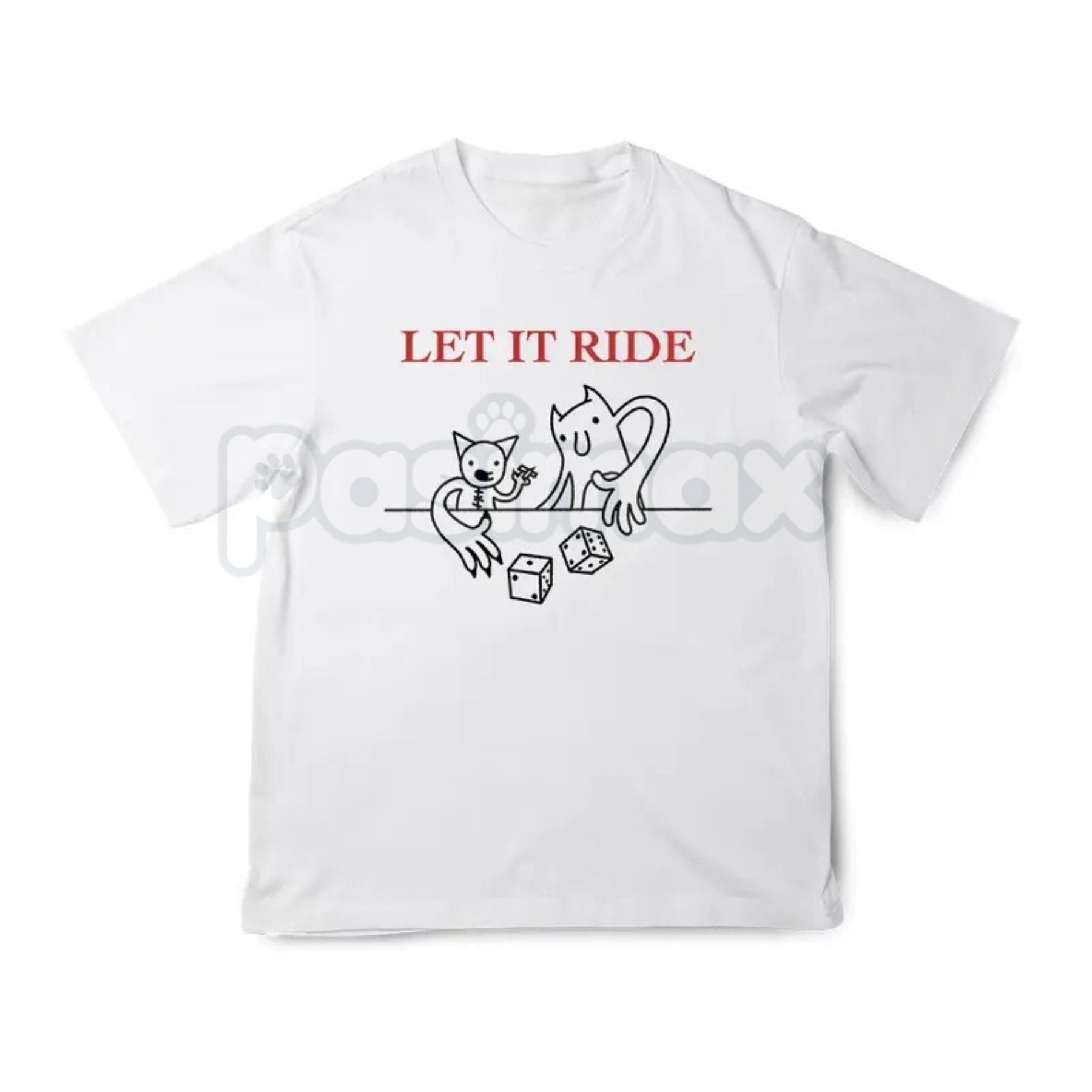 LET IT RIDE Bold Risk-Taker Slogan Tee – Pasimax