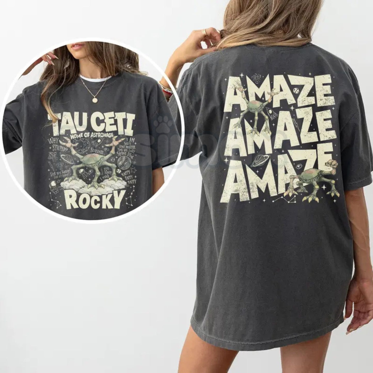 Comfort Colors® Rocky Tau Ceti T-Shirt – Project Hail Mary "Home of Astrophage" Tee, Ryland Grace Sci-Fi Graphic Shirt, Amaze! Bookish Gift