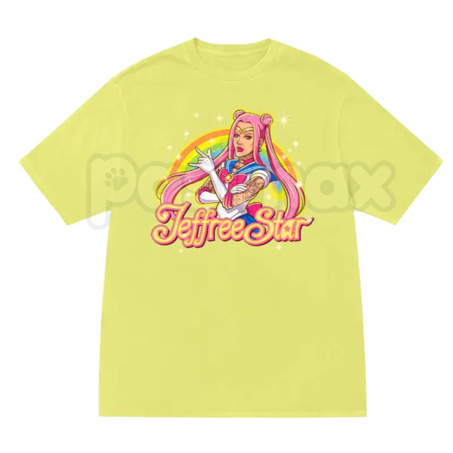 Jeffree Star Anime Graphic Tee – Kawaii Pink Streetwear T-Shirt, Premium 100% Cotton Manga Style Portrait Top, Y2K Aesthetic Makeup Fan Apparel, Soft Lived-In Heavyweight Unisex Shirt, Made in USA