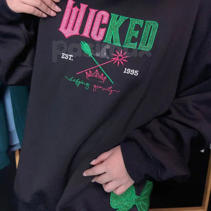 Wicked Musical Embroidered Sweatshirt – Defy Gravity Crewneck