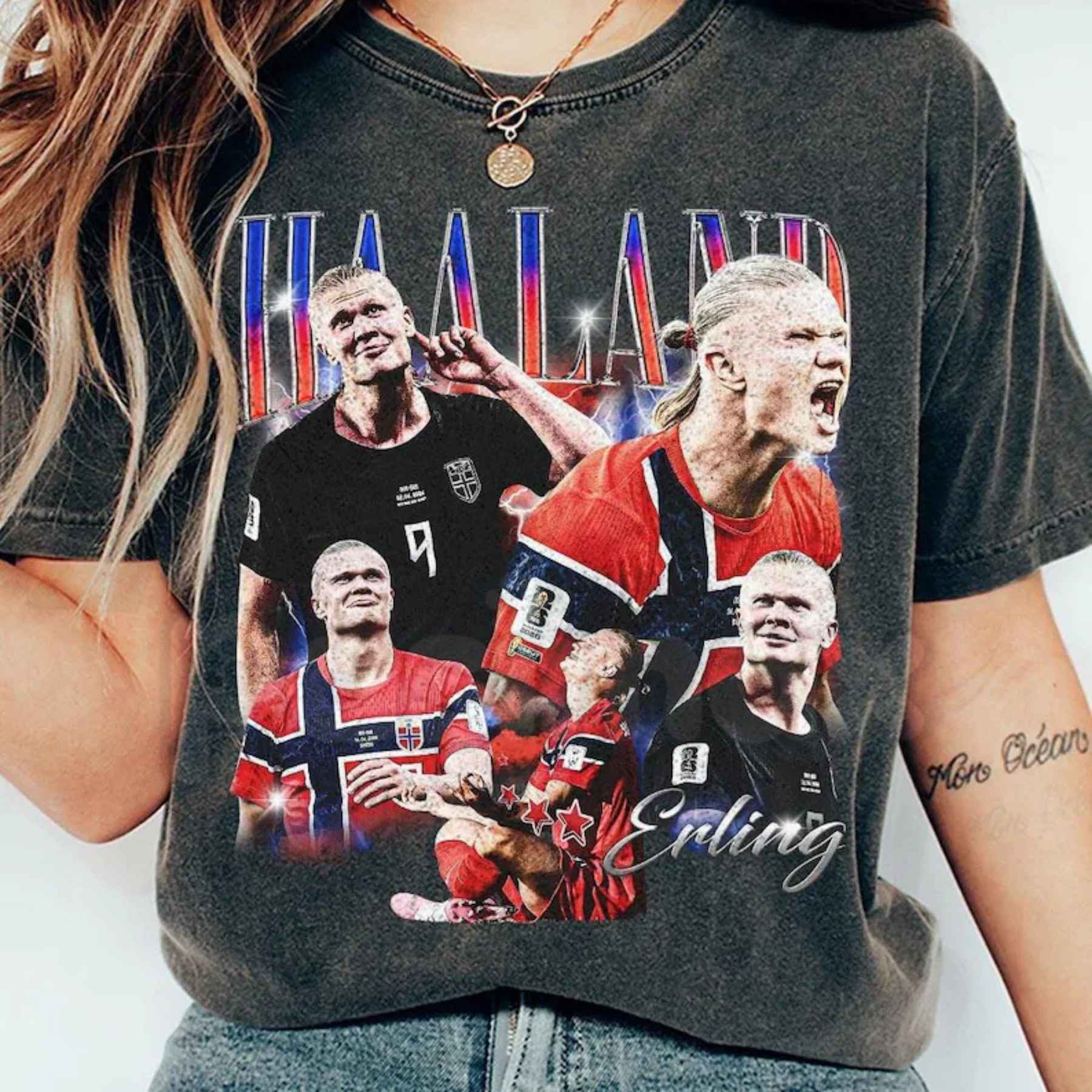 Erling Soccer Y2K Graphic Comfort Colors Tee – Pasimax