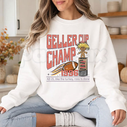 Geller Bowl Friendsgiving Sweatshirt | Retro Friends Thanksgiving Graphic Crewneck