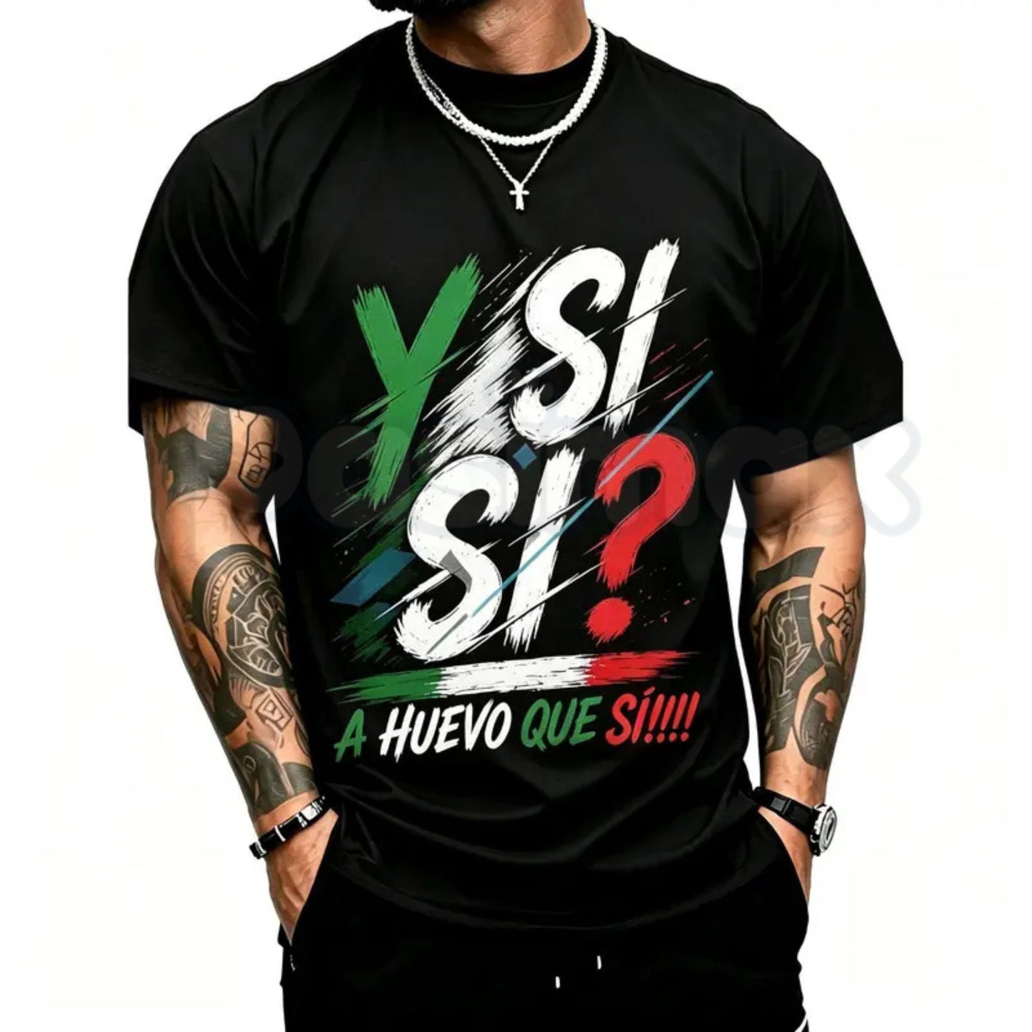 Mexico Spirit Cotton T-Shirt – Bold Mexican Flag Colors Graphic Tee, Premium Viva Mexico Heritage Unisex Streetwear Shirt
