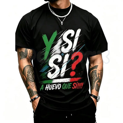Mexico Spirit Cotton T-Shirt – Bold Mexican Flag Colors Graphic Tee, Premium Viva Mexico Heritage Unisex Streetwear Shirt