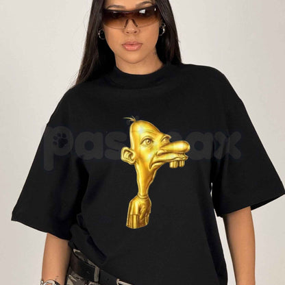 Neegy Meme Cartoon Head T-Shirt – Funny Viral Internet Humor Unisex Cotton Tee