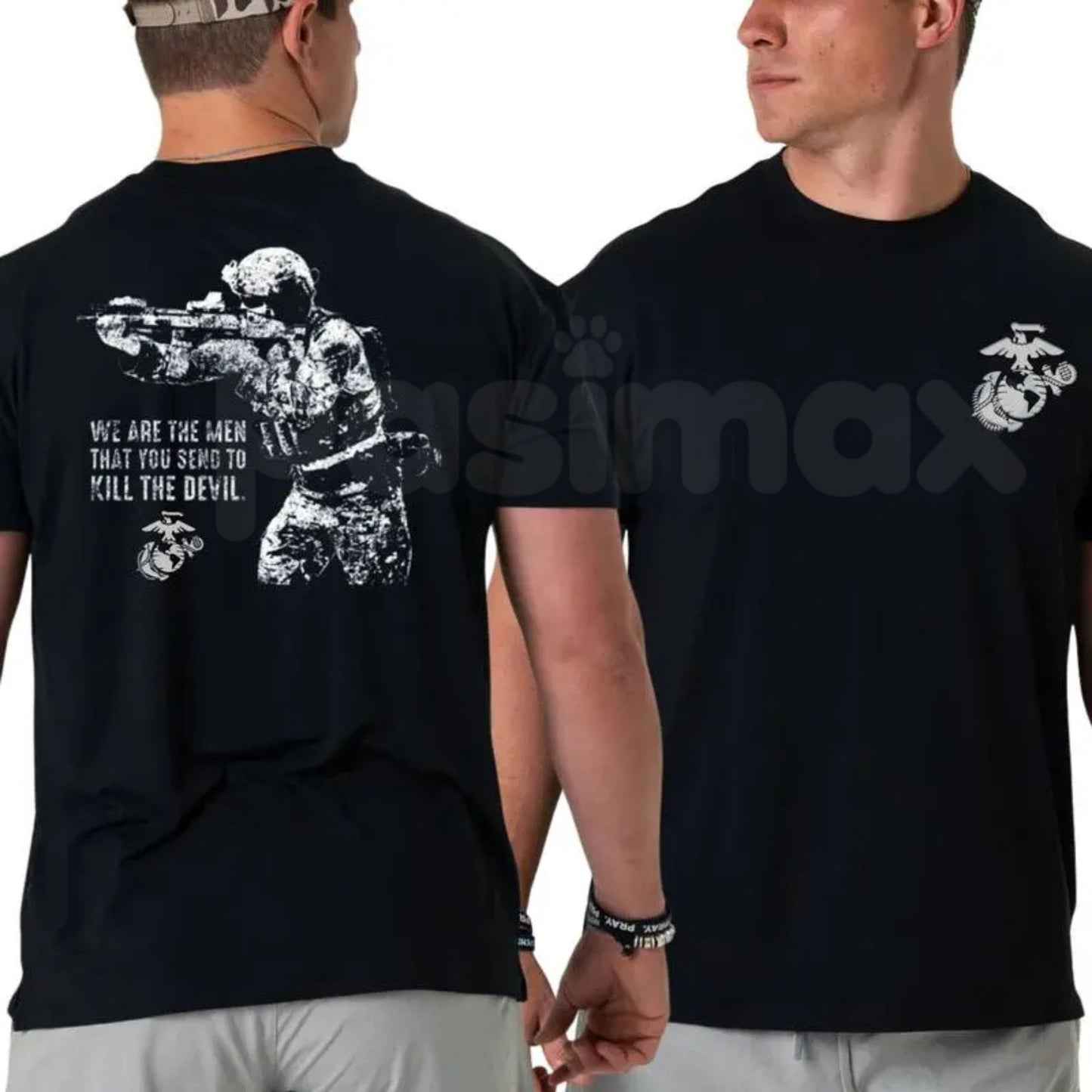 USMC Scout Sniper "HOG" T-Shirt - Hunter of Gunmen Marine Tee, 8541 0317 MOS Tactical Shirt, Marine Corps Precision Marksman Apparel
