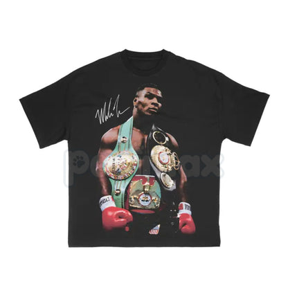 Iron Mike Tyson Knockout Artist Vintage Style T-Shirt - Undisputed Heavyweight Champion Apparel, Retro Boxing Legend Gear, Bold Men's Sports Tee
