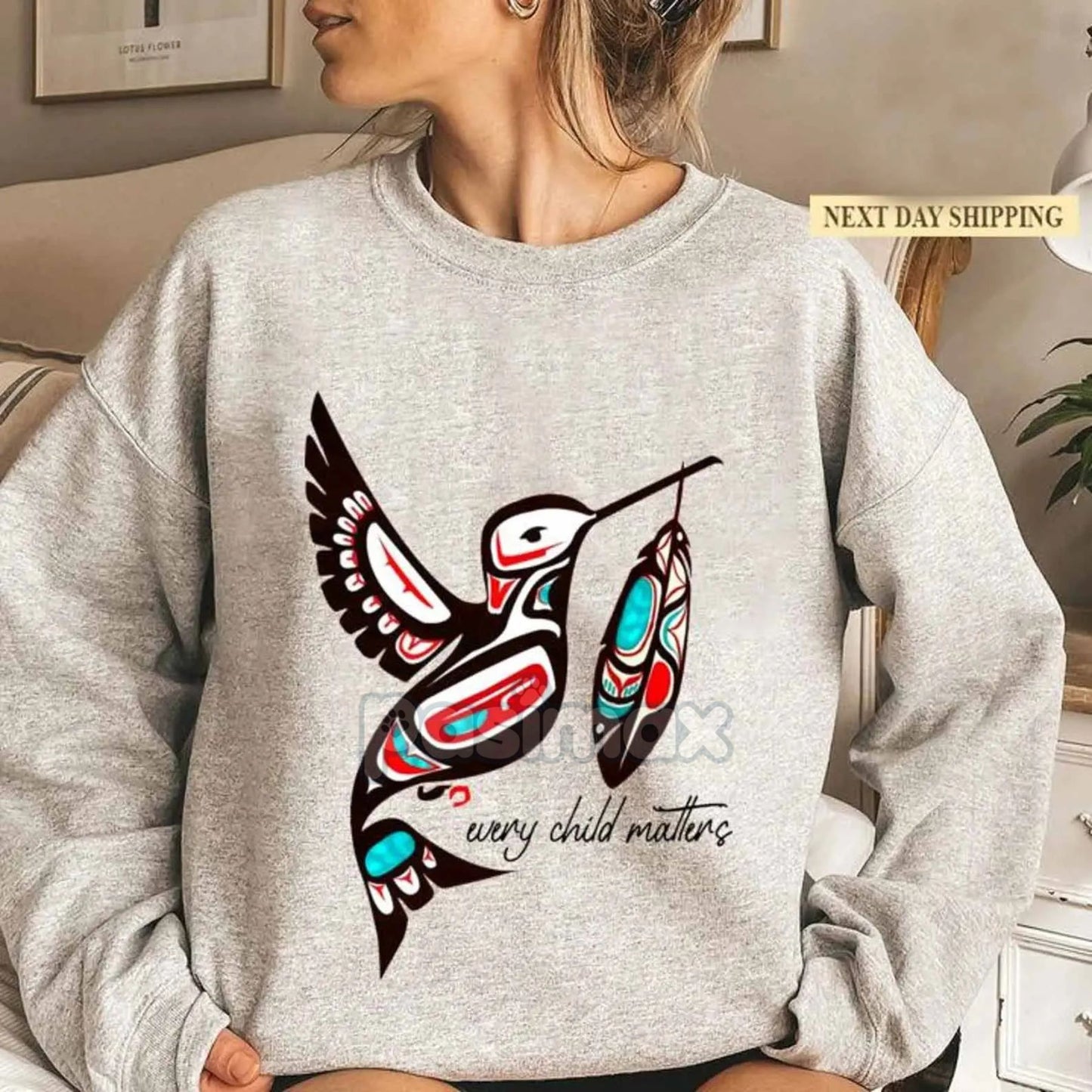 Hunting Season Sweatshirt – Preppy Camo Bow Every Child Matters Top