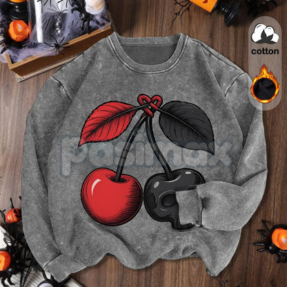 Women's Vintage Soft Pullover Sweatshirt – Cozy Casual Garment-Dyed Crewneck