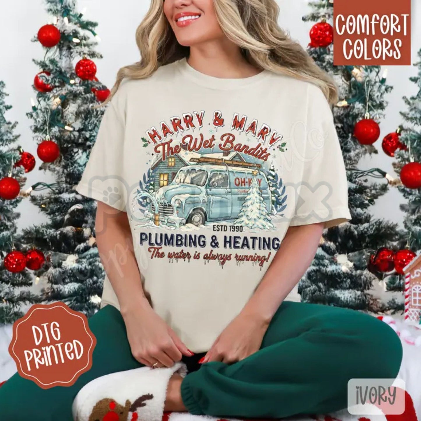 Comfort Colors® 'Bandit Life: Harry & Marv' T-Shirt – Home Alone Movie Duo Tee, Vintage Christmas Humor Apparel