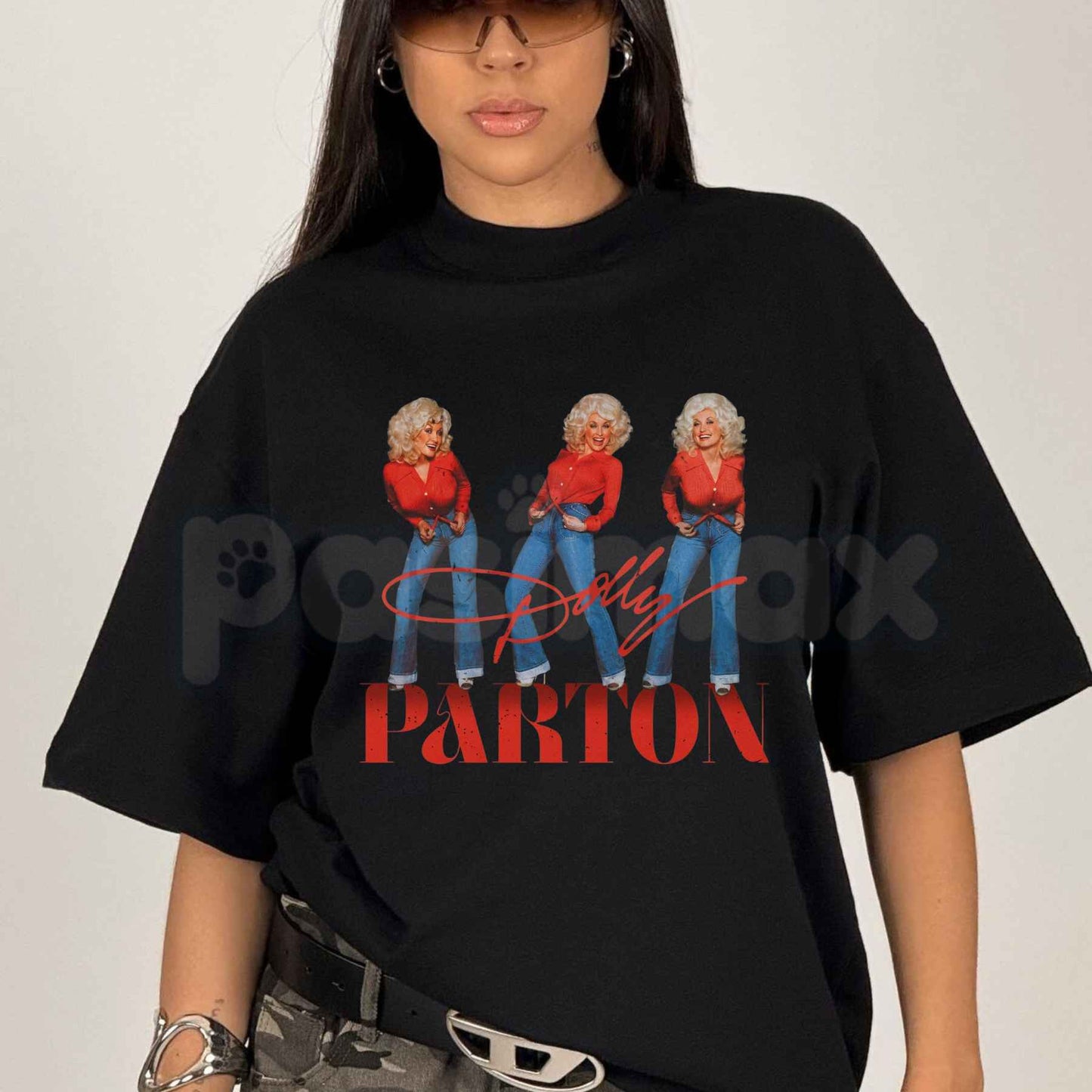 Vintage 80s Dolly Parton T-Shirt – Retro Country Music Queen Unisex Cotton Tee