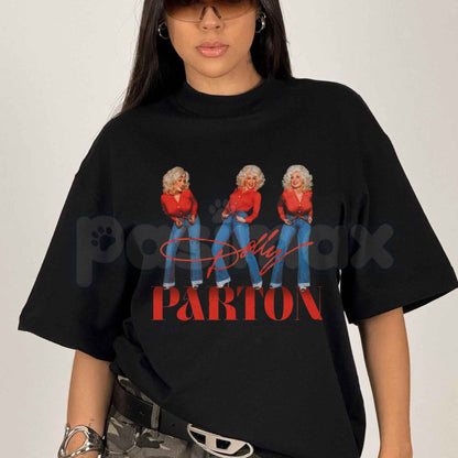 Vintage 80s Dolly Parton T-Shirt – Retro Country Music Queen Unisex Cotton Tee