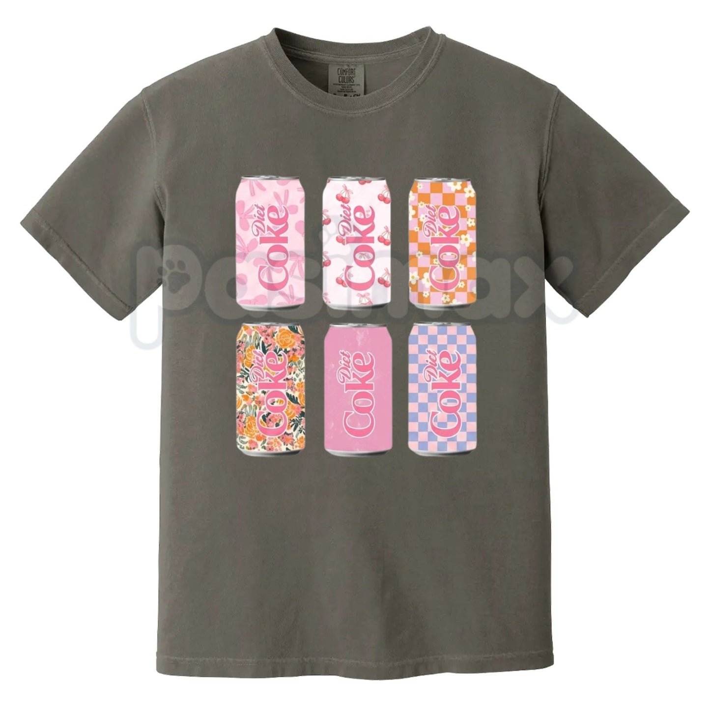 Comfort Colors® "Diet Soda" Graphic T-Shirt – Retro 90s Aesthetic Fizzy Pop Meme Tee, Sarcastic Funny Foodie Unisex Boutique Top