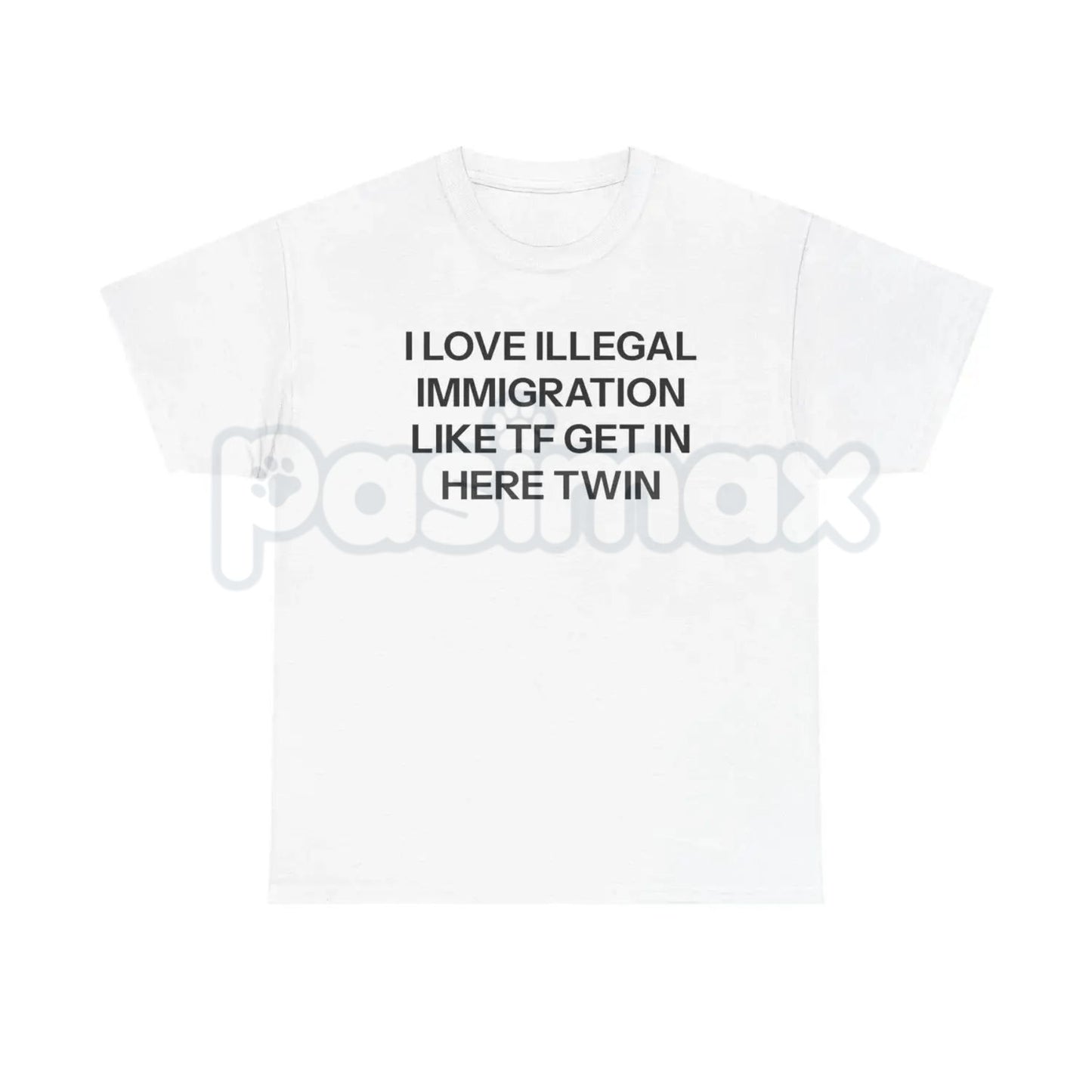 "I Love Illegal" Edgy Graphic T-Shirt - Funny Sarcastic Streetwear Tee, Premium 100% Cotton Rebel Statement Shirt, Modern Minimalist Irony Top, Witty Counter-Culture Apparel, Unique Gift for Rule Breakers