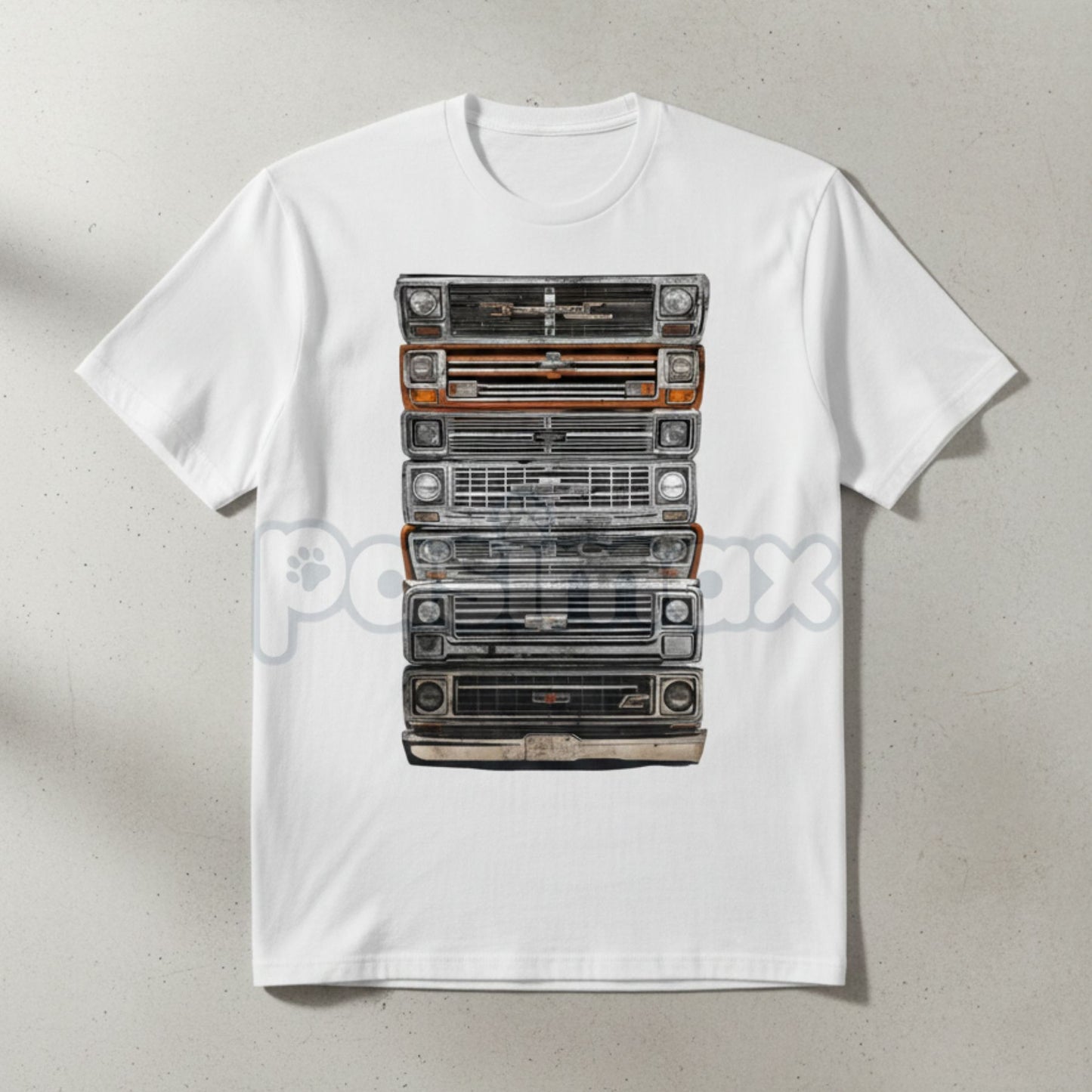 Classic American Square Body Trucks Graphic T-Shirt - Retro Summer Tee for Men, Vintage Chevy Truck Apparel, Golf Gift for Men and Women