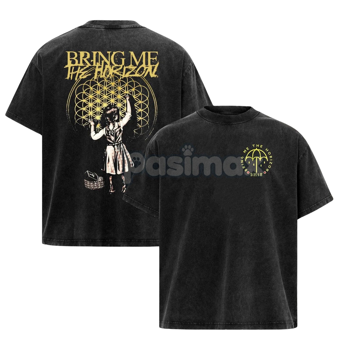 Retro BMTH Sempiternal T-Shirt – Bring Me The Horizon Band Tee, Vintage Washed Graphic Shirt
