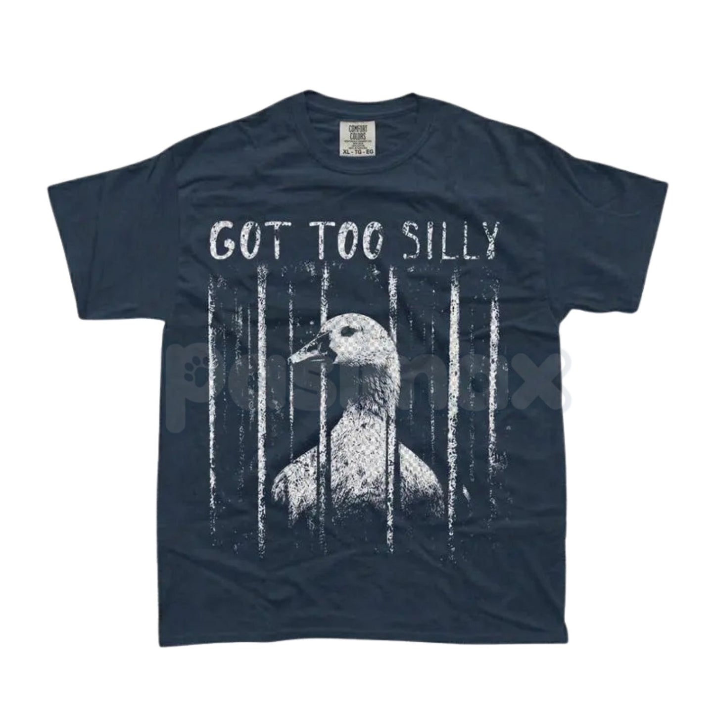 Comfort Colors® "Got Too Silly" T-Shirt – Vintage Sarcastic Meme Graphic Tee, Funny Chaotic Unhinged Statement Top, Trendy Irony Aesthetic Gift