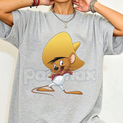 Vintage Looney Tunes Speedy Gonzales T-Shirt – Retro ABC Cartoon Graphic Tee