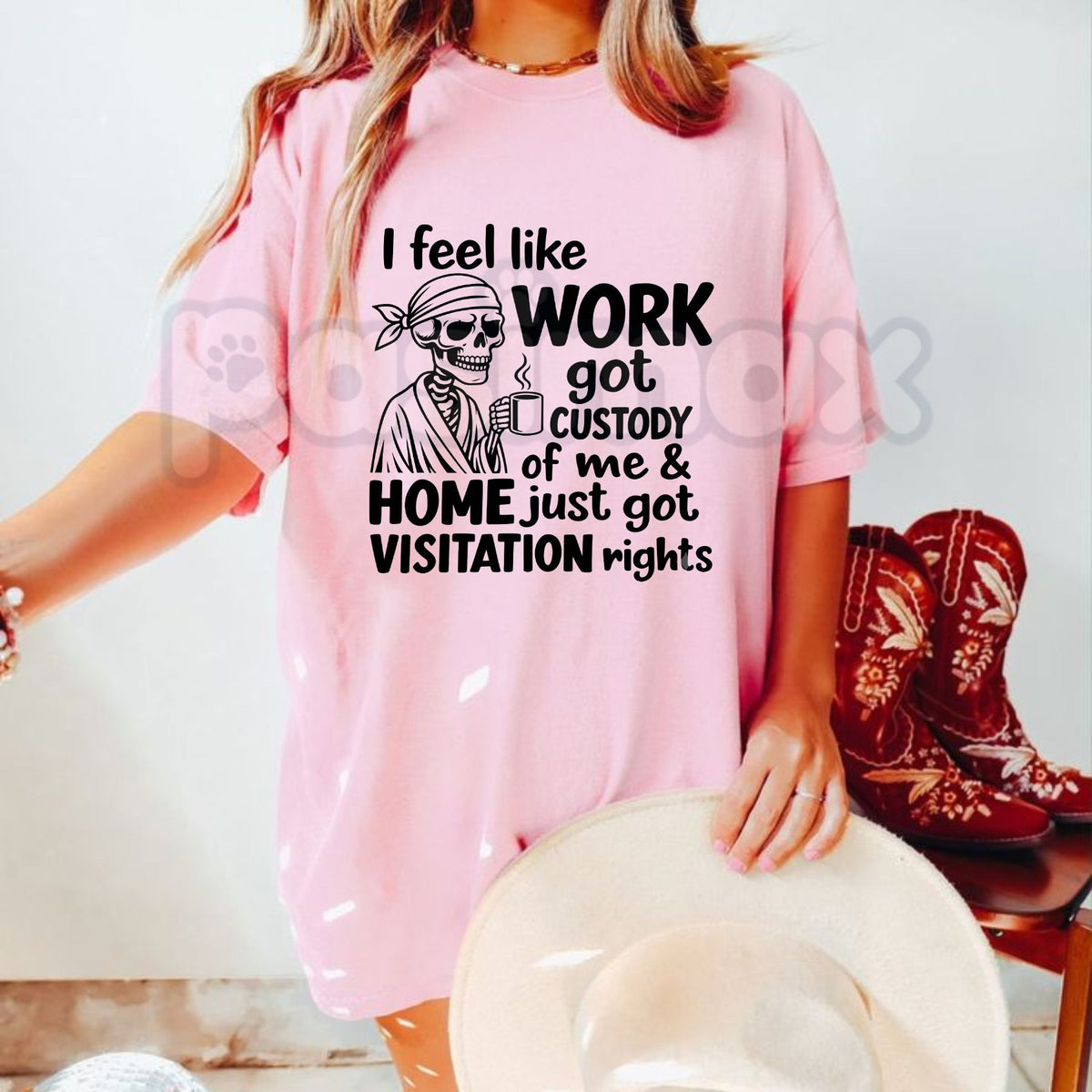 Funny Work Life T-Shirt – Skeleton Coffee Caffeine Addiction Graphic Tee