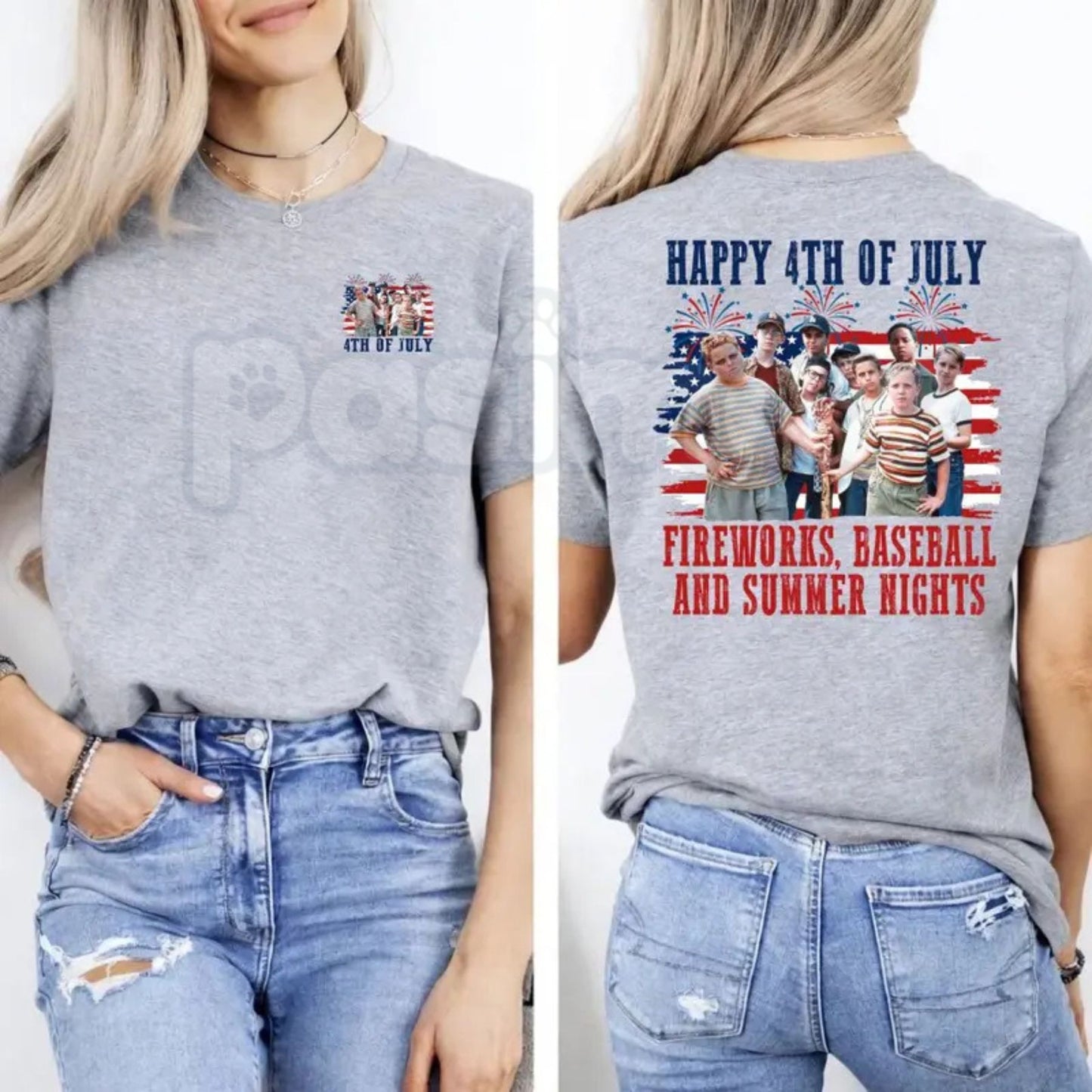 The Sandlot 4th of July T-Shirt – Vintage 1990s Movie Baseball Squad Graphic Tee