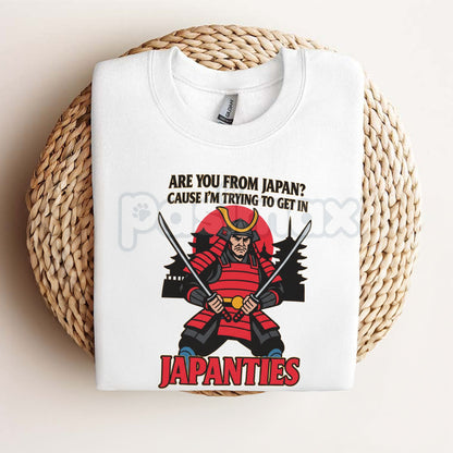 Funny Samurai Pun T-Shirt – "Let's Katana Around" Humor Graphic Tee | Japanese Culture Gift for Men, Katana Sword Joke Apparel