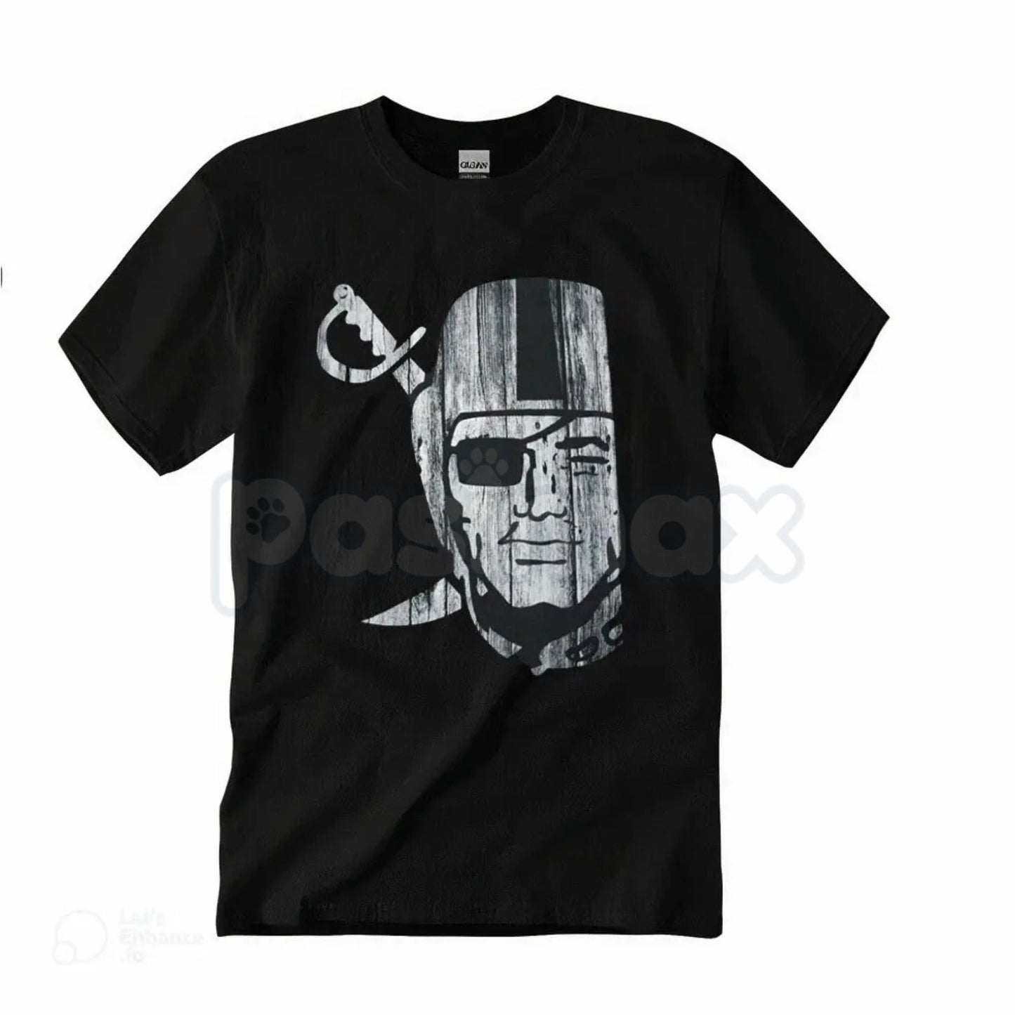 "Raider Nation" Silver & Black T-Shirt – Classic Football Fan Graphic Tee, Premium 100% Cotton Gameday Top, Soft Lived-In Heavyweight Unisex Raider Gear, Made in USA