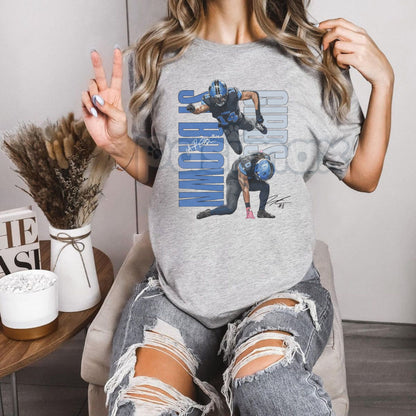 Amon-Ra & Gibbs 'One Pride' T-Shirt - Detroit Football Dynamic Duo Tee, Modern Graphic Sportswear, Unisex Fan Game Day Apparel