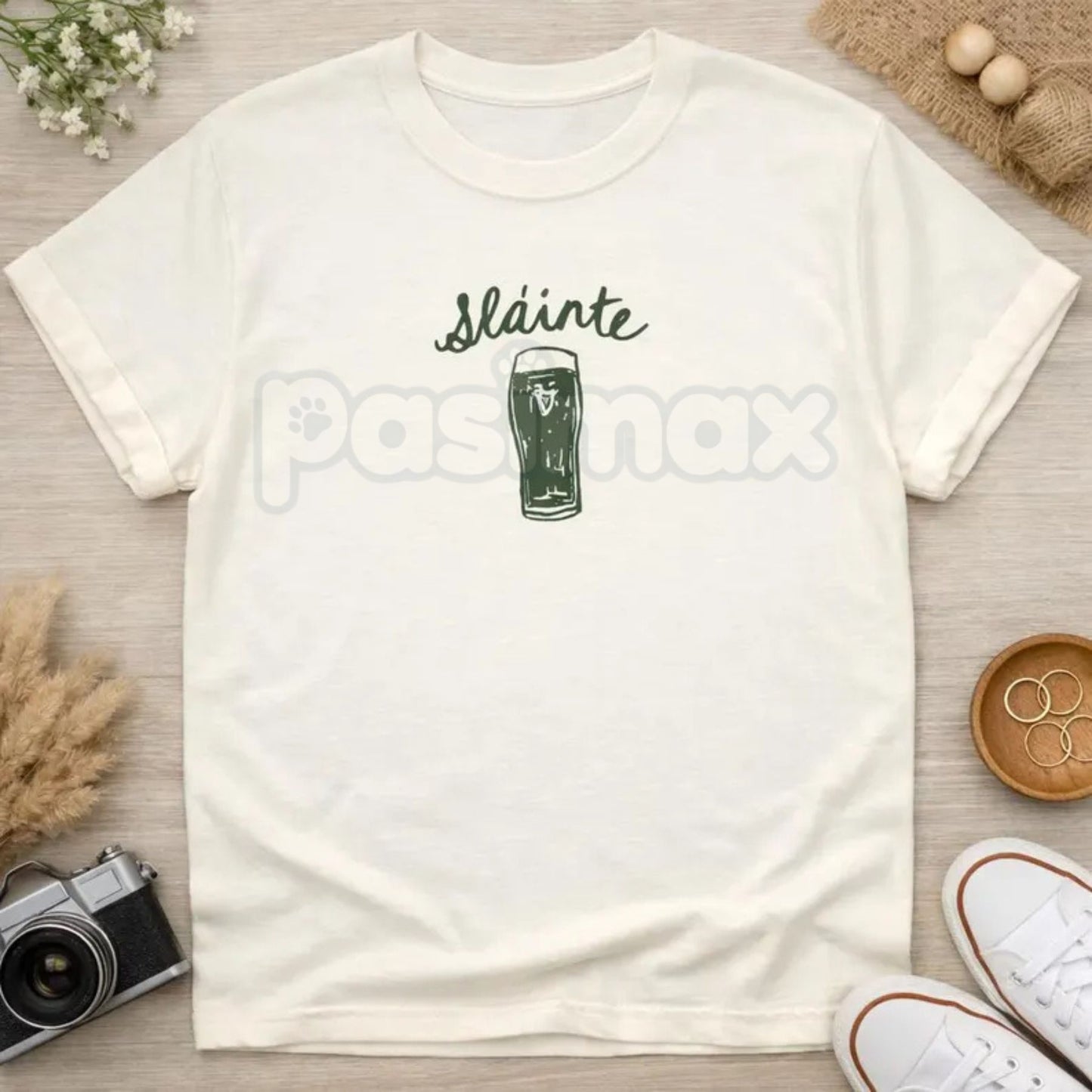 Sláinte Guinness Irish Beer T-Shirt - Classic St. Patrick's Day Stout Graphic Tee, Premium 100% Cotton Gaelic Toast Shirt, Official Style Guinness Fan Apparel, Authentic Irish Pub Culture Top, Vintage Beverage Logo Inspired Tee
