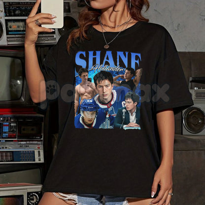 Shane Hollander Hockey Graphic Tee - Fake Boyfriend Series Fan Shirt, MM Hockey Romance Apparel, Booktok Character Tribute
