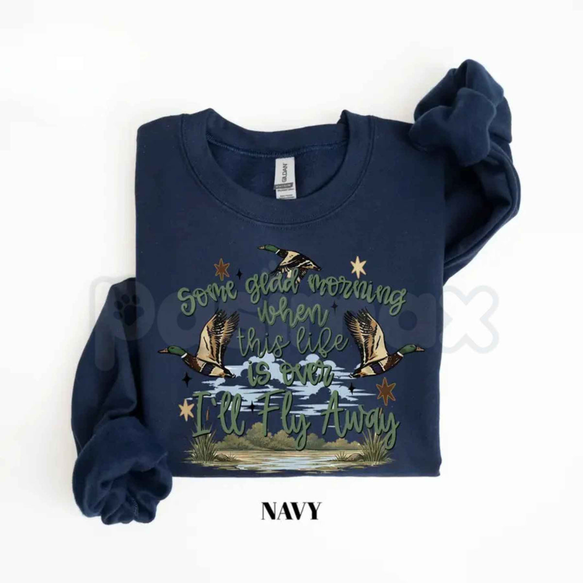 I'll Fly Away Sweatshirt | Christian Duck Hunting Hymn Graphic Top