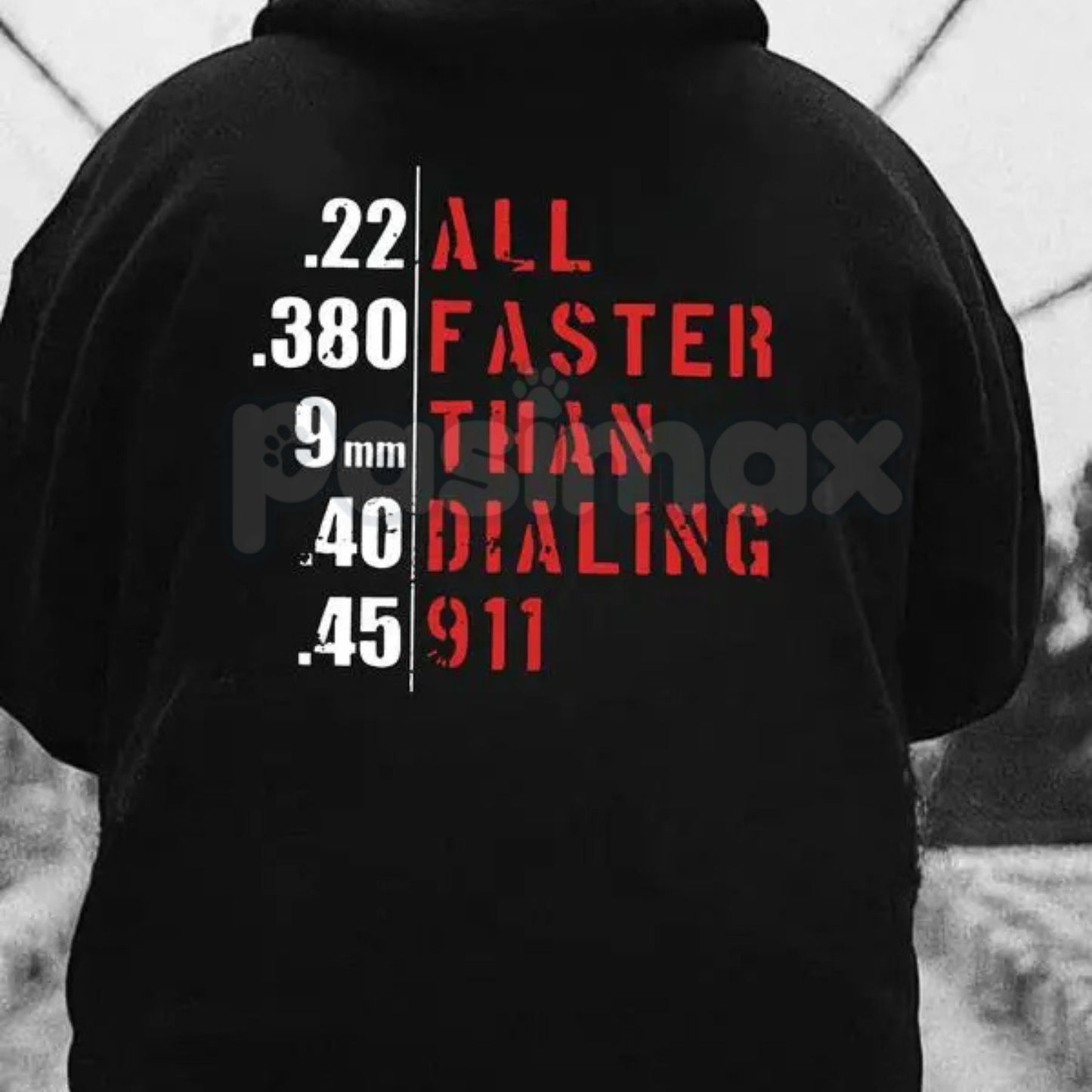 "Faster Than Dialing 911" Hoodie – Emergency Services Humor Pullover, First Responder & Preparedness Apparel, Unisex