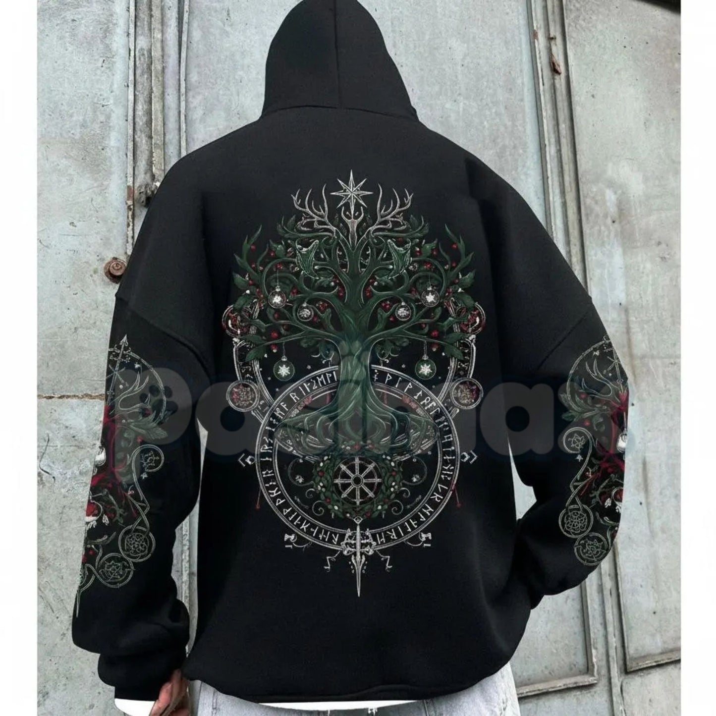 Viking Destiny Nordic Gods Hoodie – Norse Mythology Graphic Pullover, Ancient Lore & Spiritual Streetwear, Unisex