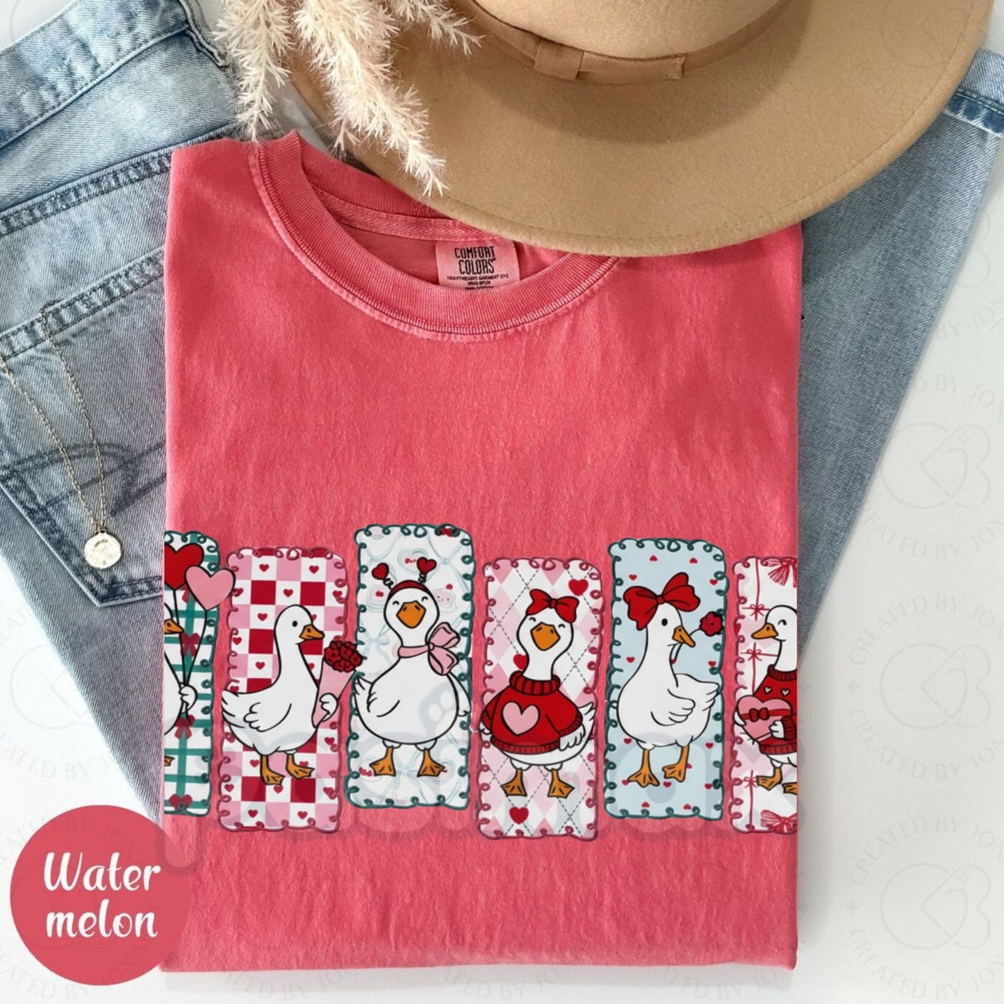 Comfort Colors® "Be My Silly Goose" Valentine Shirt – Retro Goose Pun T-Shirt, Groovy Heart Animal Tee, Vintage Valentine's Day Gift