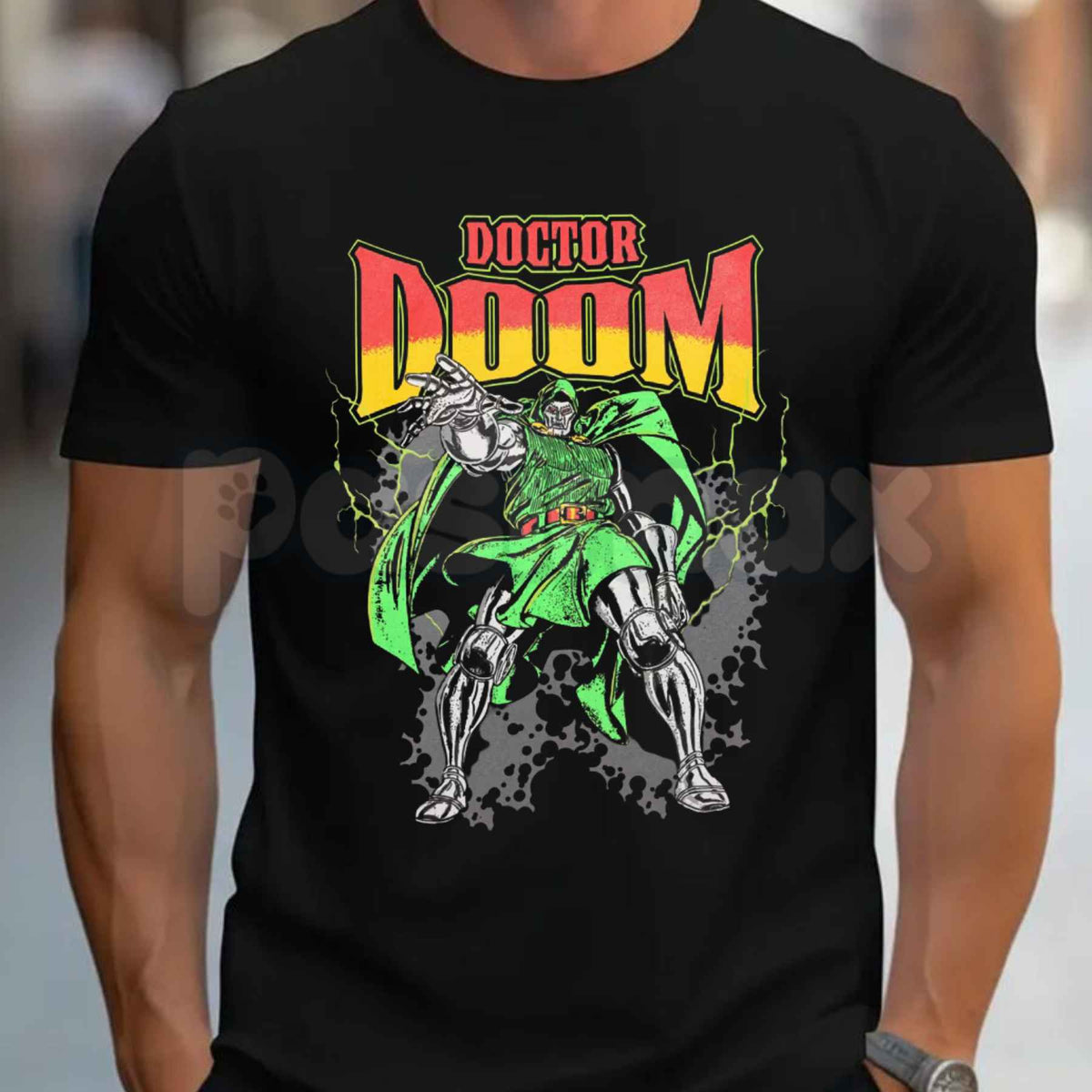 Doctor Doom Graphic T-Shirt – Vintage Marvel Comics Villain Unisex Tee