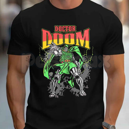 Doctor Doom Graphic T-Shirt – Vintage Marvel Comics Villain Unisex Tee
