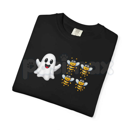 Comfort Colors® Funny Emoji Puzzle Halloween T-Shirt – Retro "Bo Bees" Wordplay Graphic Tee, Spooky Season Pun Unisex Top