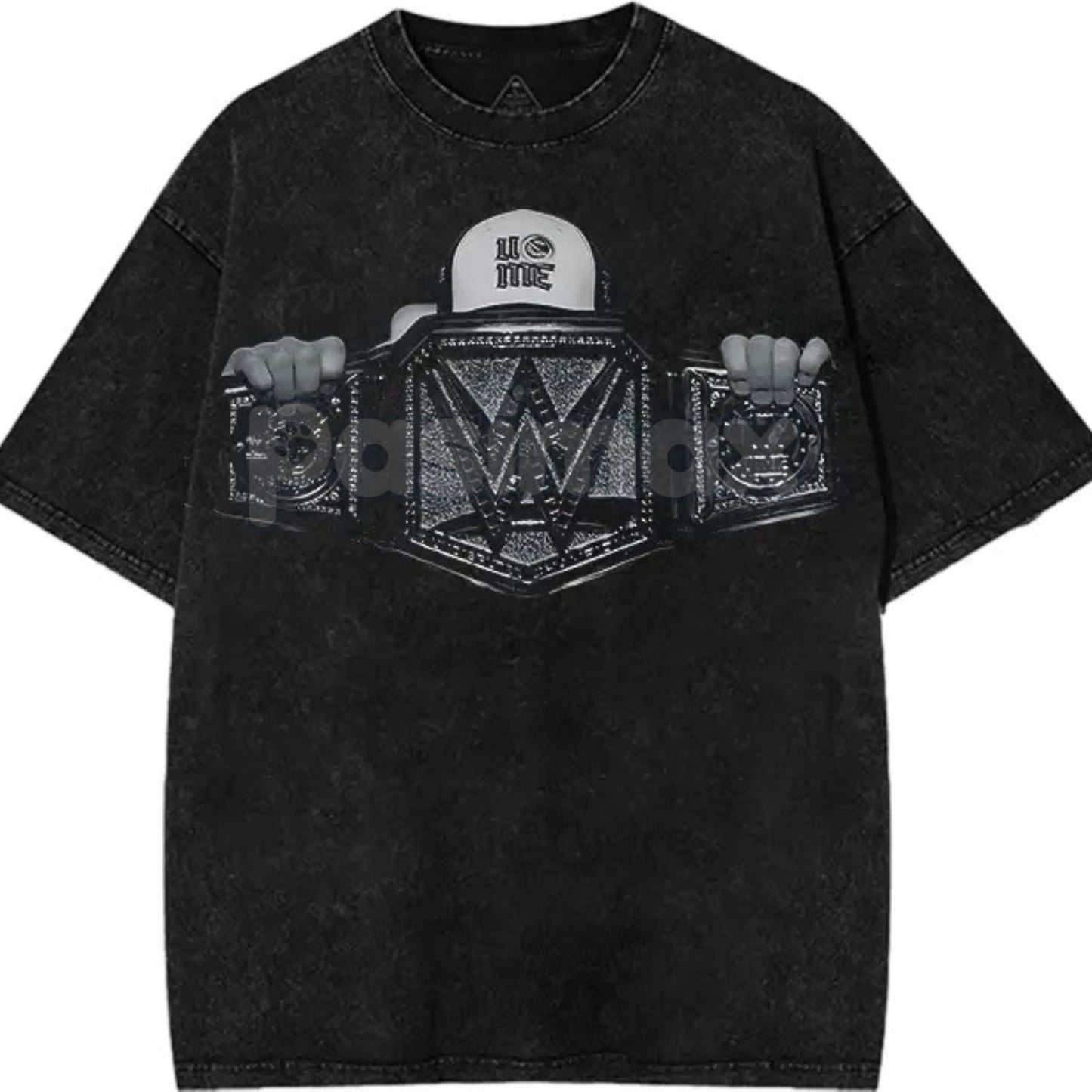 John Cena "The Last Real Champ" T-Shirt – Vintage Washed Oversized Cotton Graphic Tee, WWE Retro