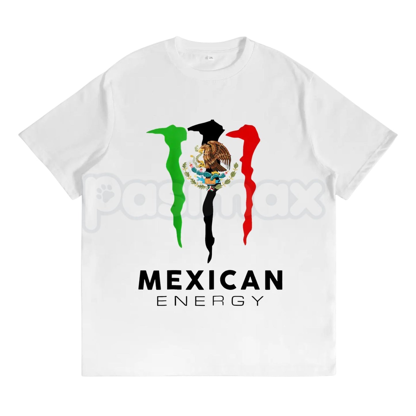 Mexico Flag Mexican Energy Drink Logo T-Shirt - Funny Mexico Heritage Graphic Tee, Mexican Pride Streetwear, Latino Culture Parody Logo Shirt