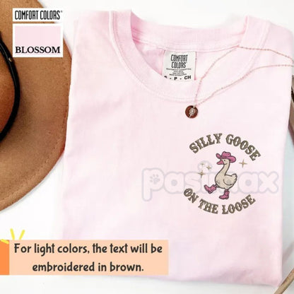 Funny Goose on the Loose Graphic Tee – Vintage Western Comfort Colors T-Shirt