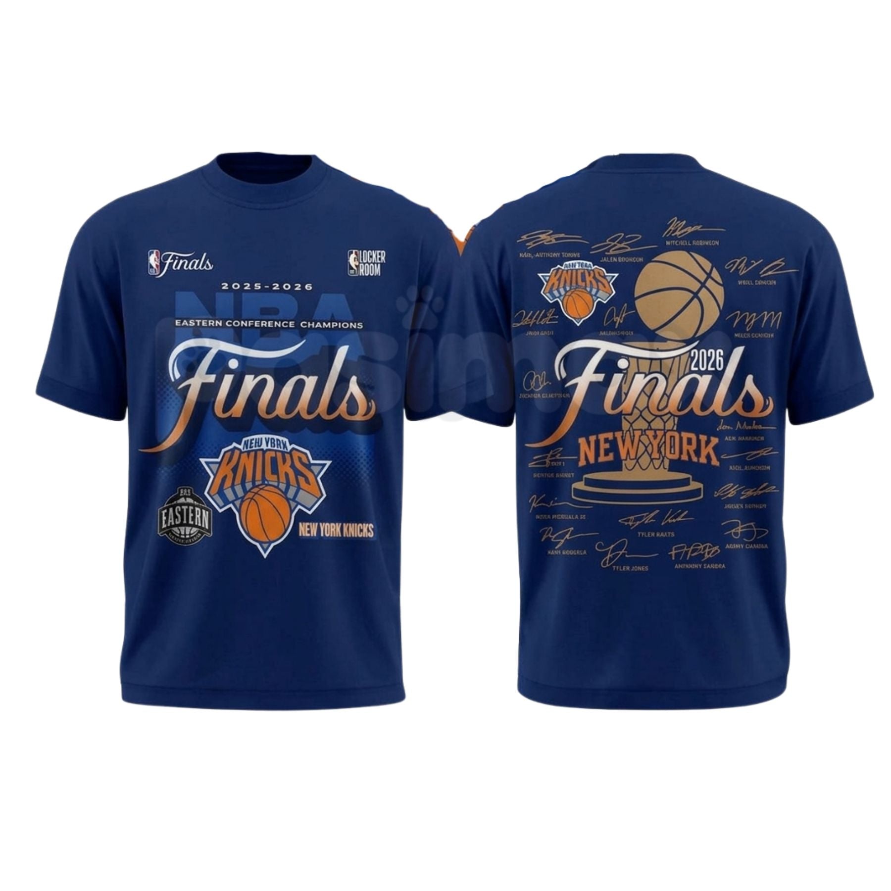 New York Knicks 2026 Finals Game Shirt | Blue and Orange Playoffs