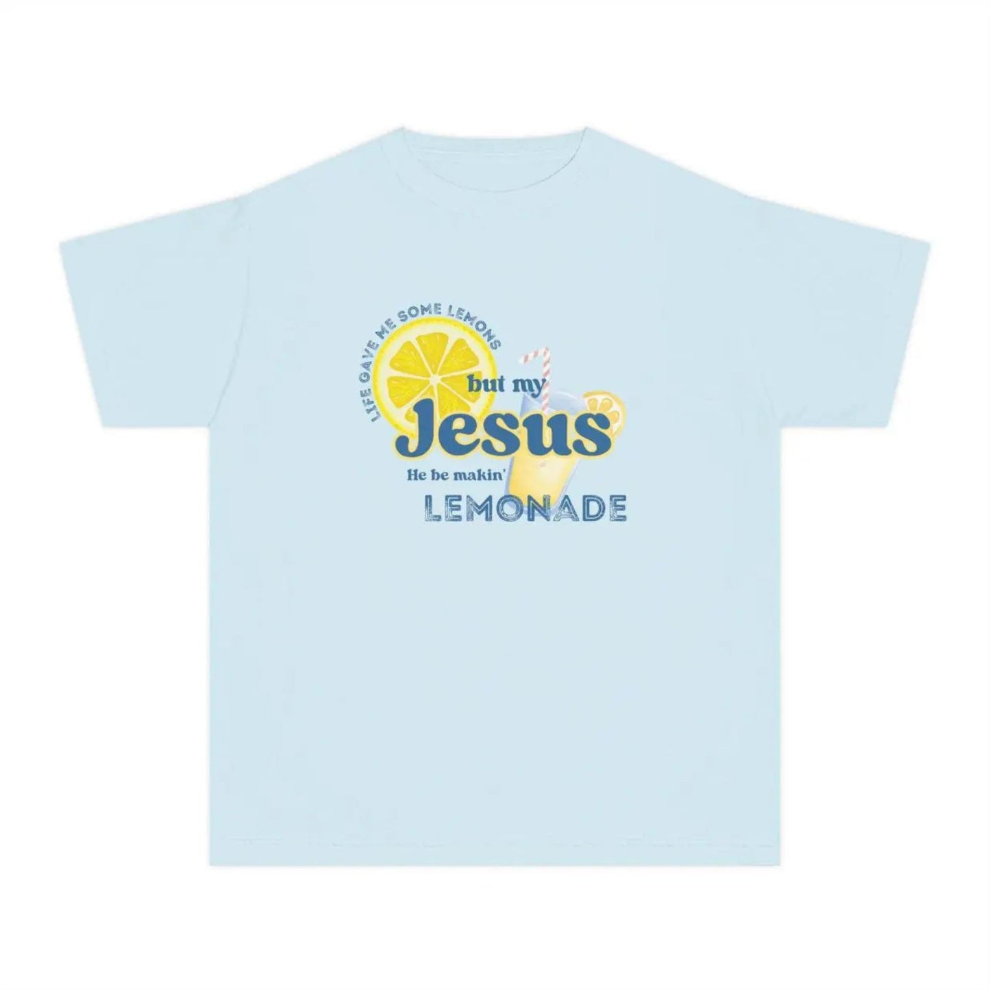 Inspirational Christian Shirt – Lemonade Faith Tee, "Life Gave Me Lemons but Jesus Makes Lemonade" Shirt, Cute Religious Gift, Bible Verse Top