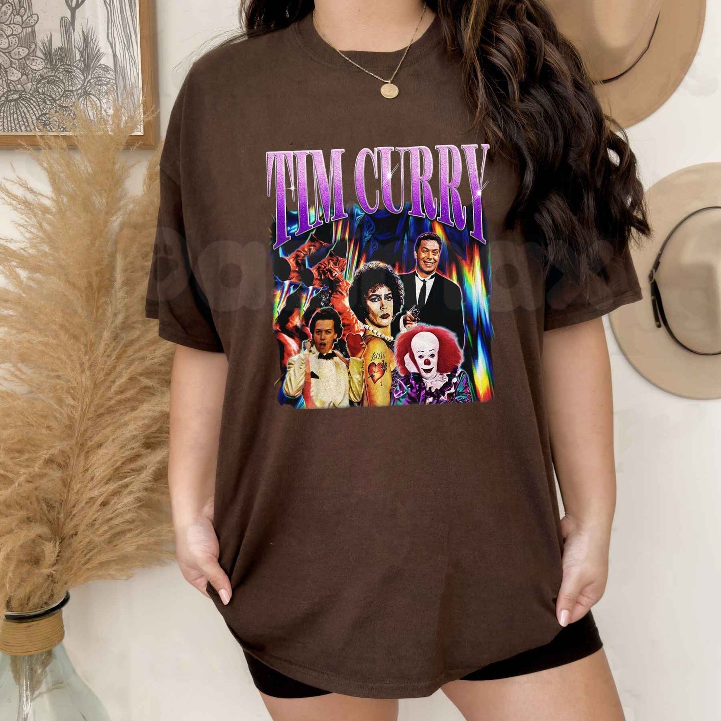 Retro Tim Curry T-Shirt – Vintage 90s Bootleg Homage Unisex Cotton Fan Tee