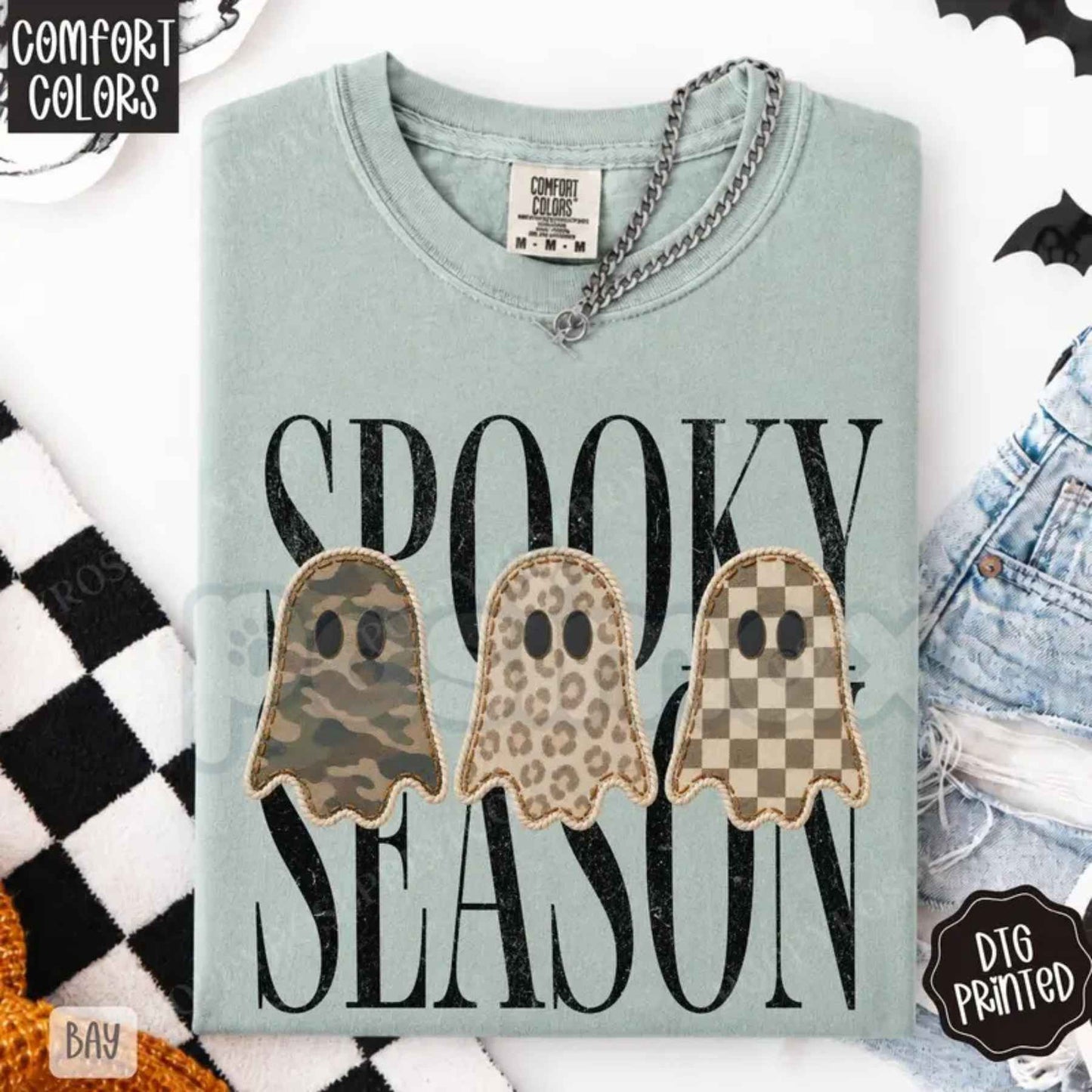 Comfort Colors® Spooky Season T-Shirt – Trendy Halloween Women's Graphic Tee, Vintage Autumn Spooky Aesthetic Unisex Top