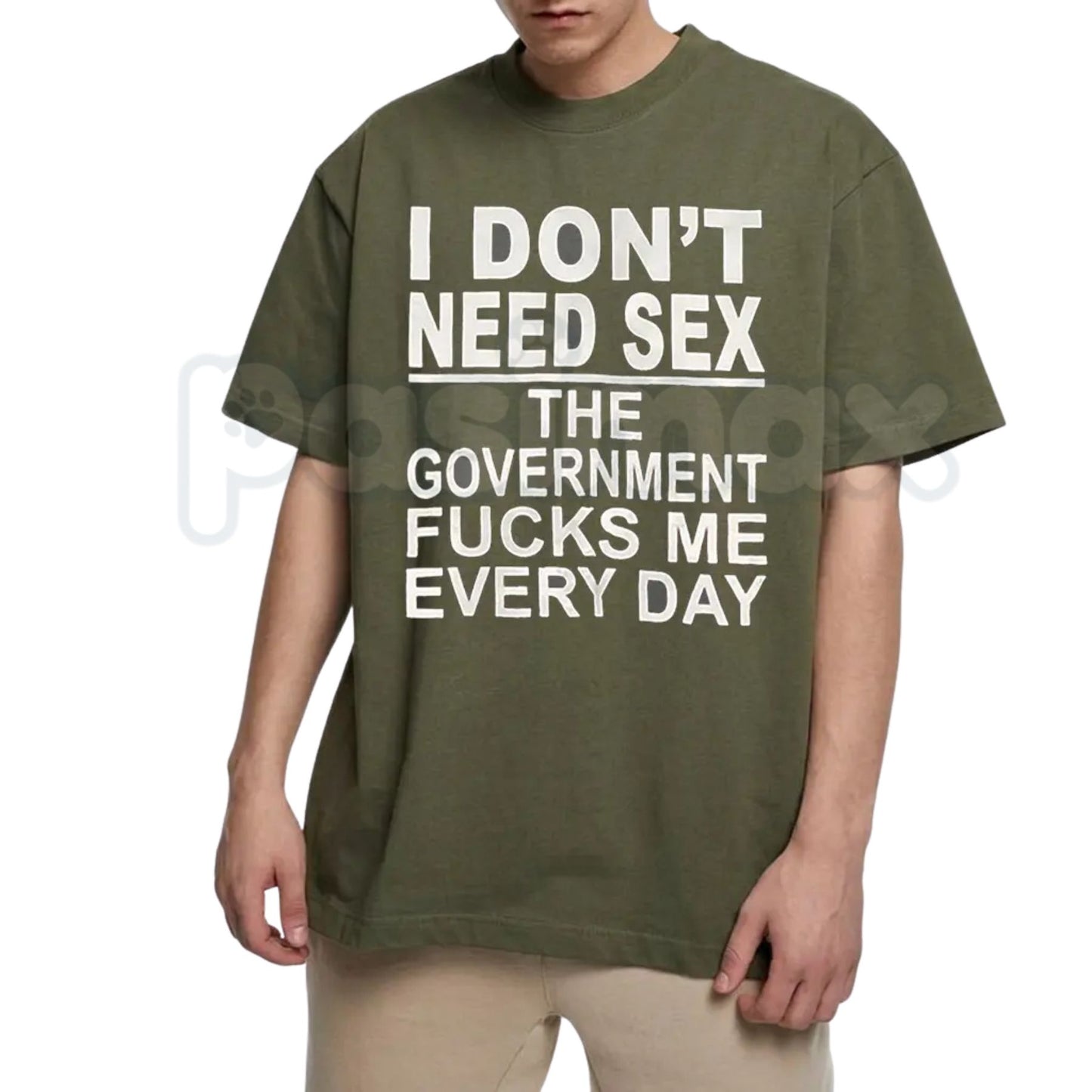 "Government Fk Me Every Day" Graphic T-Shirt – Bold Political Sarcastic Tee, Premium 100% Cotton Pro-Liberty Top, Soft Lived-In Heavyweight Anti-Bureaucracy Shirt, Made in USA